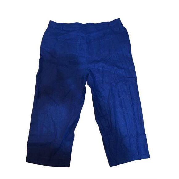 Jones New York Cropped Linen Pants - Picture 3 of 6